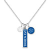 *Choose Your School* Baseball Domed Trifecta Necklace