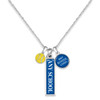 *Choose Your School* Softball Domed Trifecta Necklace
