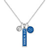 *Choose Your School* Soccer Domed Trifecta Necklace