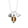 LSU Tigers Team Traditions Football Focus Necklace