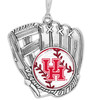 Houston Cougars Baseball Glove Ornament