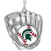 Michigan State Spartans Baseball Glove Ornament
