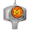 Michigan Wolverines Basketball Goal Ornament