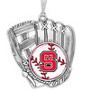 NC State Wolfpack Baseball Glove Ornament