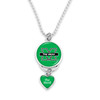 Marshall Thundering Herd Rear View Mirror Heart Charm and Spirit Slogan