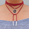 Custom Twisted Rope Wrap Suede Choker Necklace