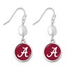 Alabama Crimson Tide Silver Diana Earrings