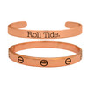 Alabama Crimson Tide Rose Gold Spirit Slogan Bracelet Stack