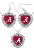 Alabama Crimson Tide Crystal Heart Jewerly Set