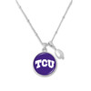 Texas Christian Horned Frogs Diana Silver Necklace