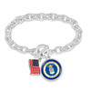 U.S. Air Force® Collection & Home of the Free Collection- U.S. Air Force® Toggle Bracelet  -American Flag Accent Charm