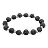 My Team Bling Stretch Bracelet- Black