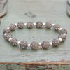 Gray My Team Bling Stretch Bracelet