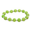 My Team Bling Stretch Bracelet- Lime