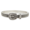 Lux Collection- Belt Hinge Cuff Bracelet- Silver