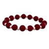 Zoey Silicone Stretch Bracelet-  Burgundy