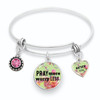 Be Still and Know Collection & Faith Can Move Mountains Collection- Pray More Worry Less Bracelet