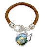 Almost Heaven West Virginia Leather Bracelet 59991