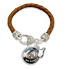 Country Roads West Virginia Leather Bracelet 59993