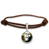 Animal Instincts Gorilla Brown Leather Bracelet