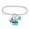 The Anchor Holds 3 Charm Toggle Bracelet