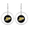 Campus Chic College Hoop Earrings