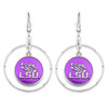 Campus Chic College Hoop Earrings