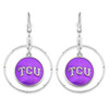 Campus Chic College Hoop Earrings