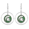 Campus Chic College Hoop Earrings