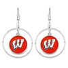 Campus Chic College Hoop Earrings