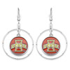 Iowa State Cyclones Society Hoop Earrings