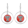 Texas Tech Red Raiders Society Hoop Earrings