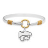 Kansas State Wildcats Two Tone Rope Bangle Bracelet
