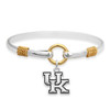 Kentucky Wildcats Two Tone Rope Bangle Bracelet