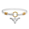 Texas Longhorns Two Tone Rope Bangle Bracelet