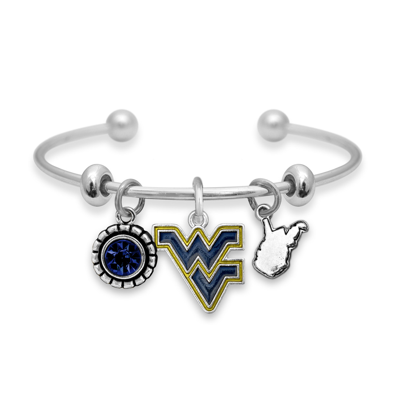 West Virginia Mountaineers Bracelet- Home Sweet School