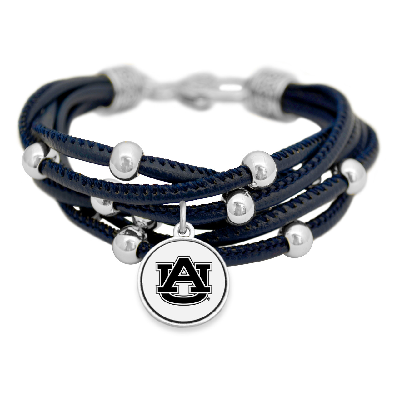 Auburn Tigers Lindy Leather Bracelet