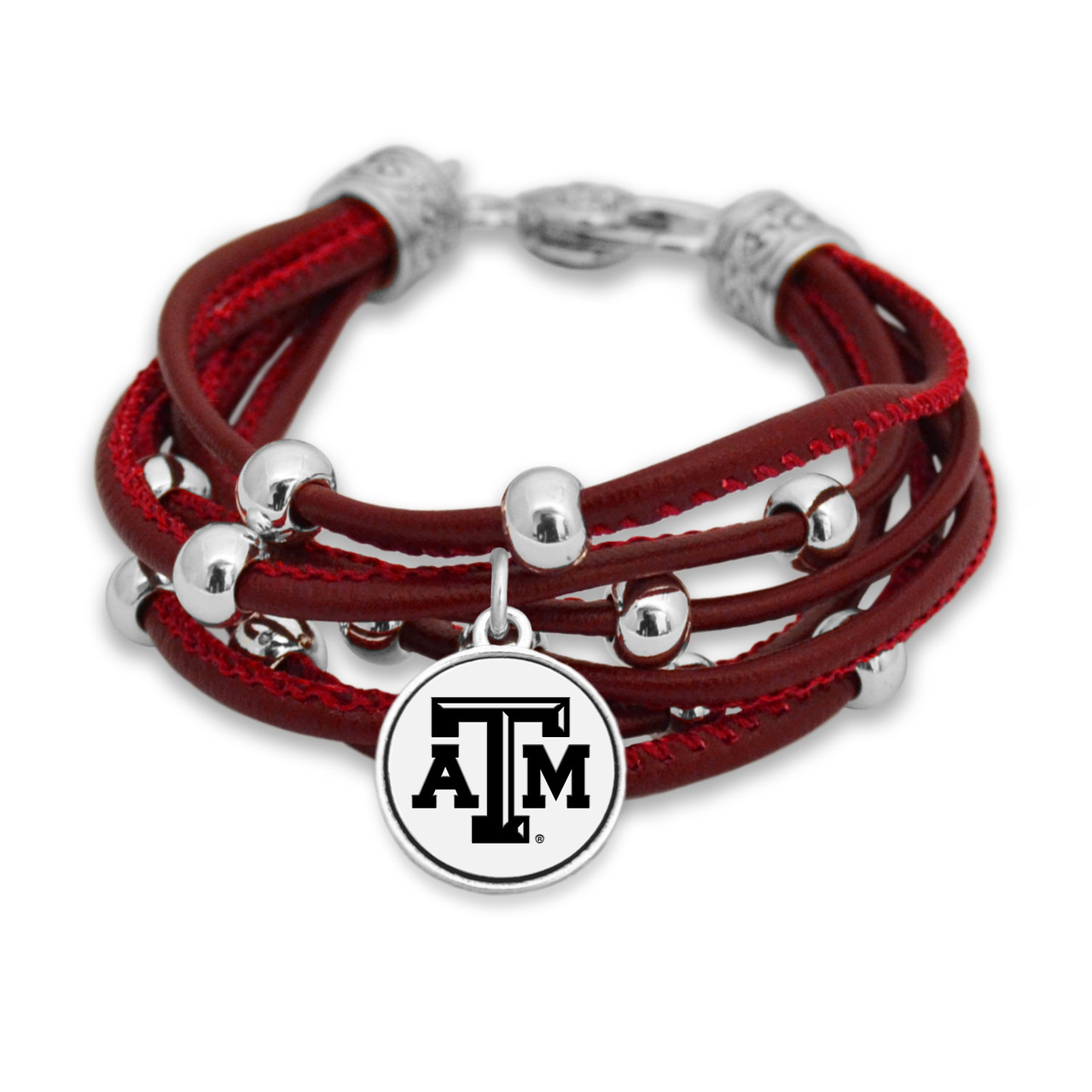 Texas A&M Aggies Lindy Leather Bracelet