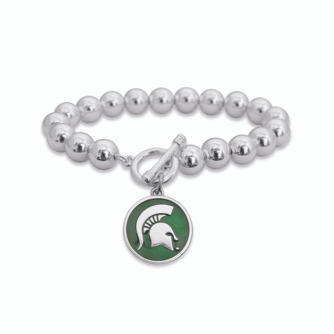 Michigan State Spartans Society Toggle Bracelet