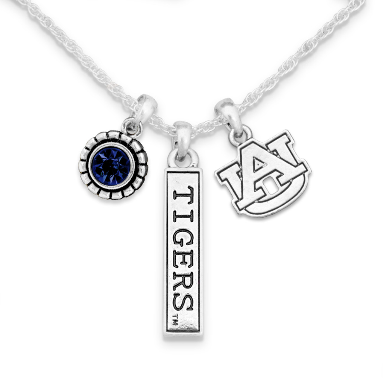 Auburn Tigers Necklace- Trifecta-AUB57158