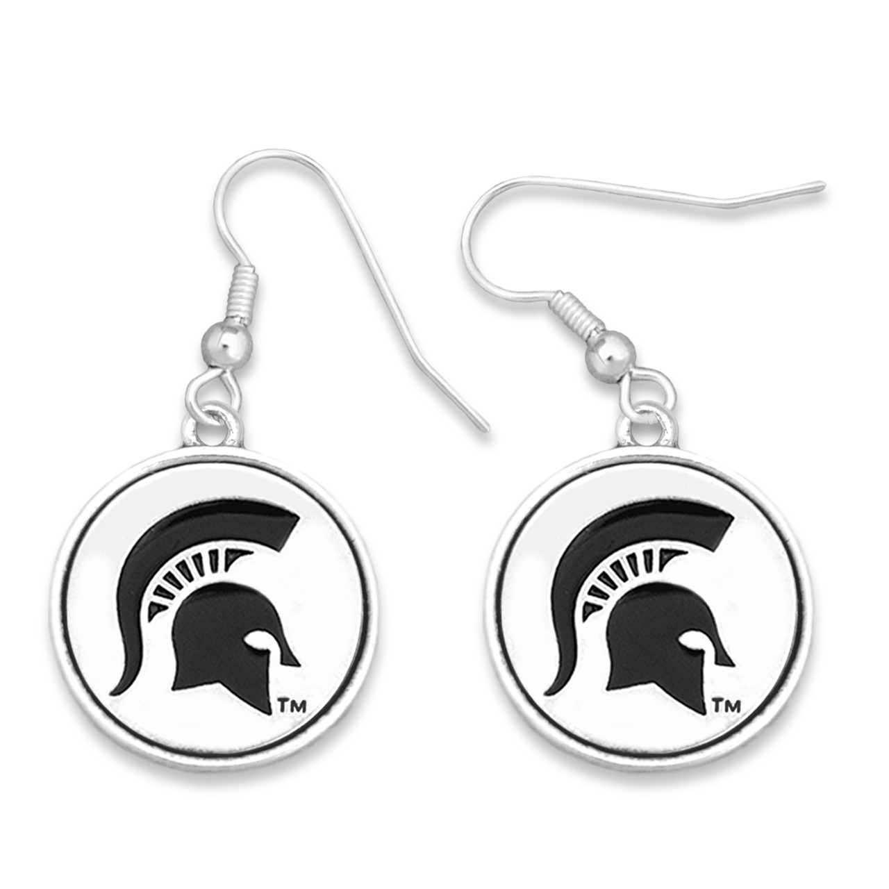 Michigan State Spartans Earrings- Silver Linings-MCS56979