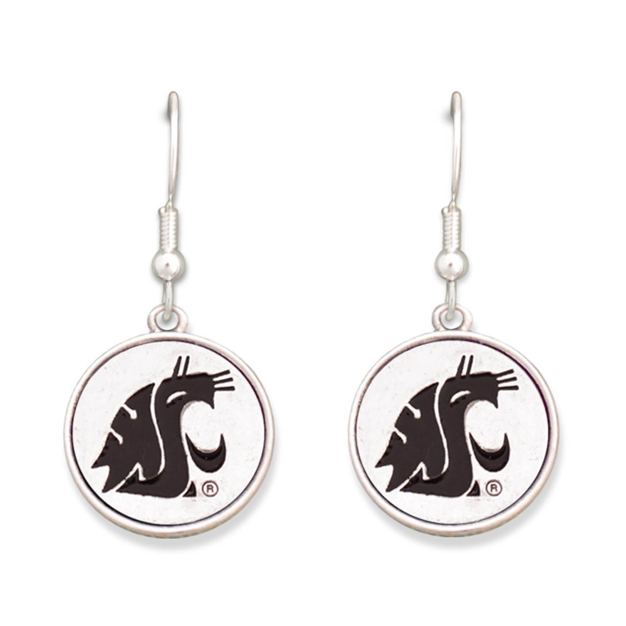 Washington State Cougars Silver Linings Earrings