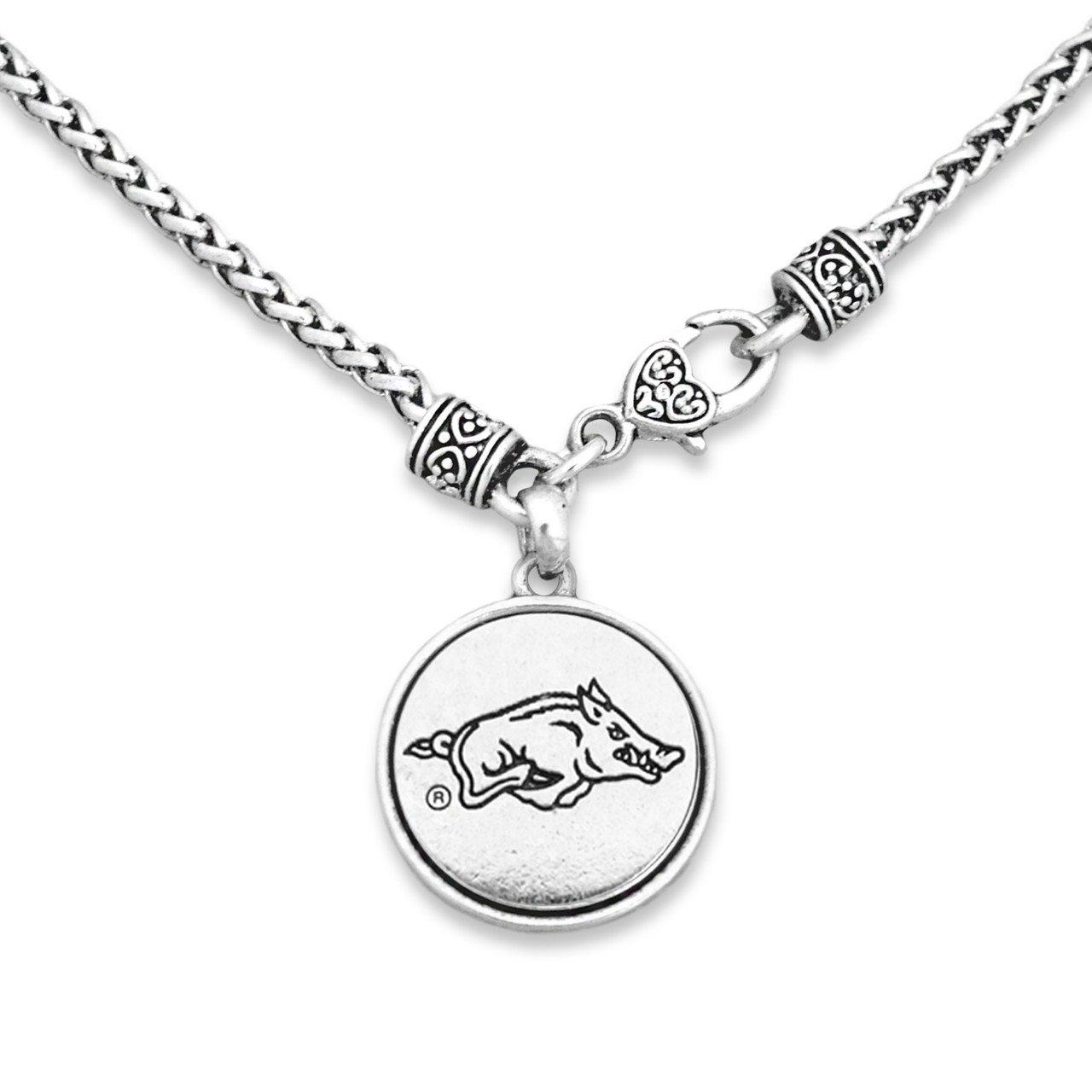 Arkansas Razorbacks Necklace- Silver Linings-ARK57010