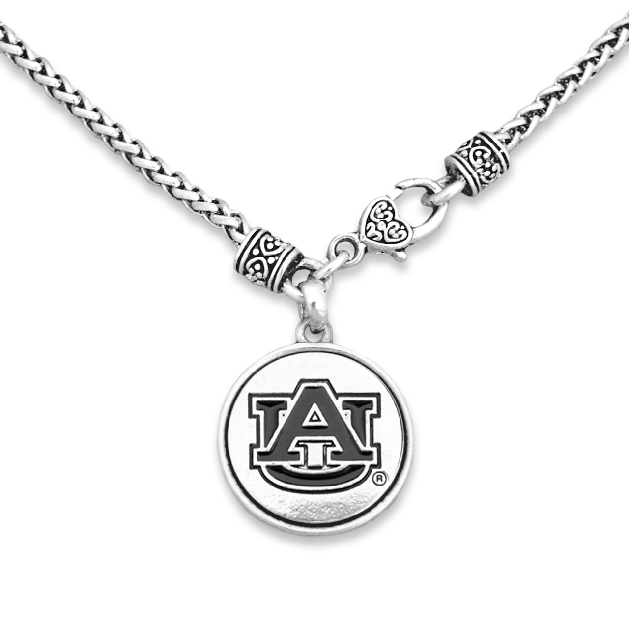 Auburn Tigers Necklace- Silver Linings-AUB57011