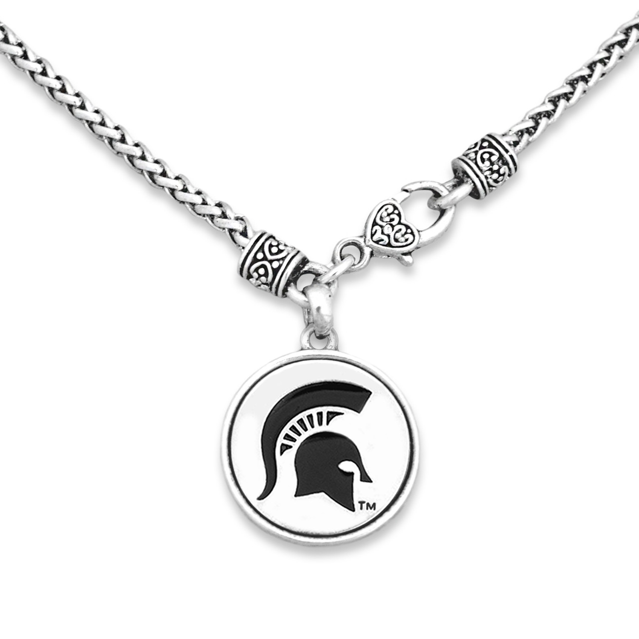 Michigan State Spartans Necklace- Silver Linings-MCS57030