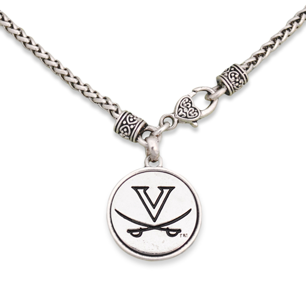 Virginia Cavaliers Necklace- Silver Linings-VA57057
