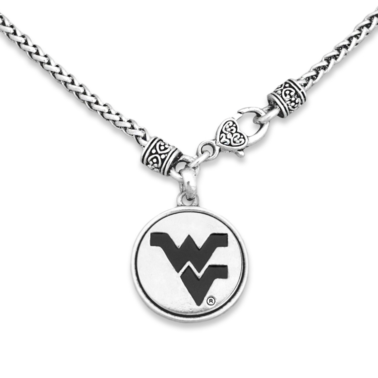 West Virginia Mountaineers Necklace- Silver Linings-WV57052