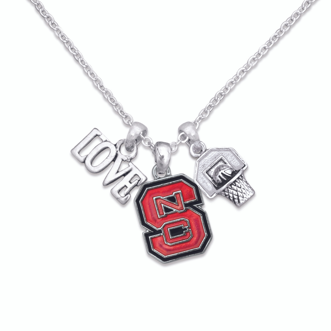 NC State Wolf Pack Slam Dunk Necklace