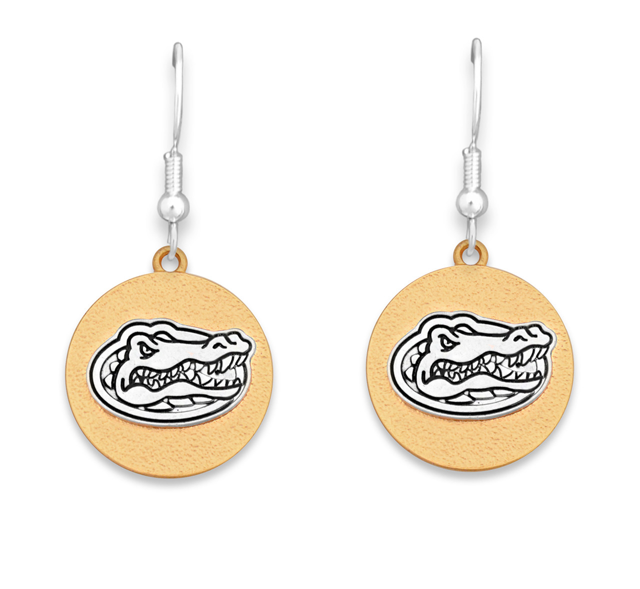 Florida Gators Two Tone Medallion Earrings
