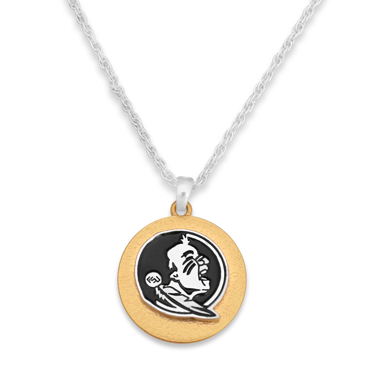 Florida State Seminoles Two Tone Medallion Necklace
